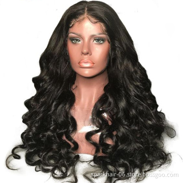 Wholesale Peruvian Hair Swiss Hd Full Lace Frontal Wig For Black Women 100% Raw Virgin Cuticle Aligned Human Hair Lace Front Wig